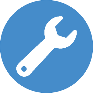 icon with a spanner