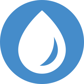 icon with a waterdrop